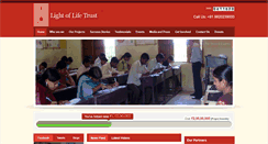 Desktop Screenshot of lightoflifetrustindia.org